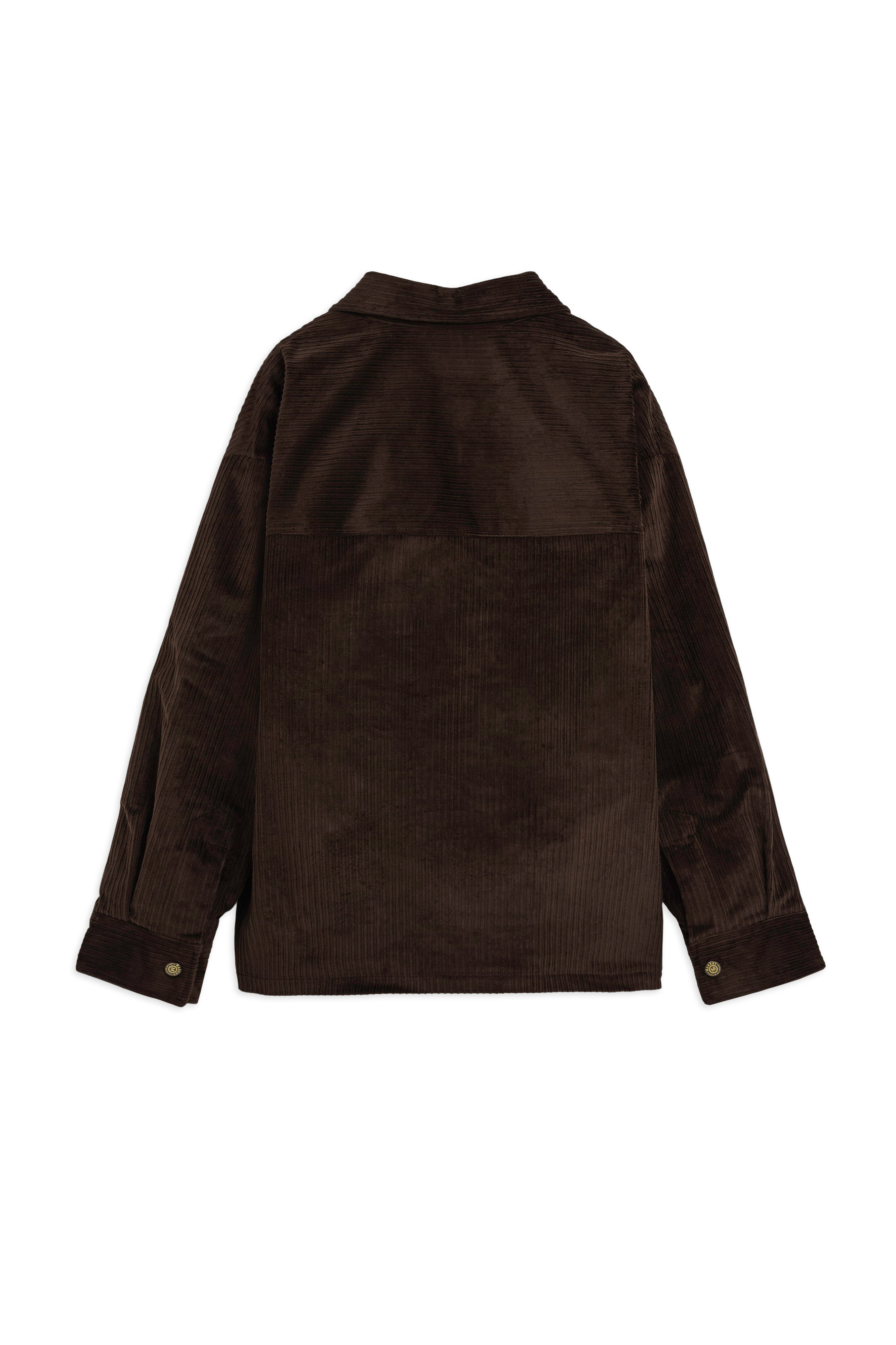 Velvet Zip Up Overshirt