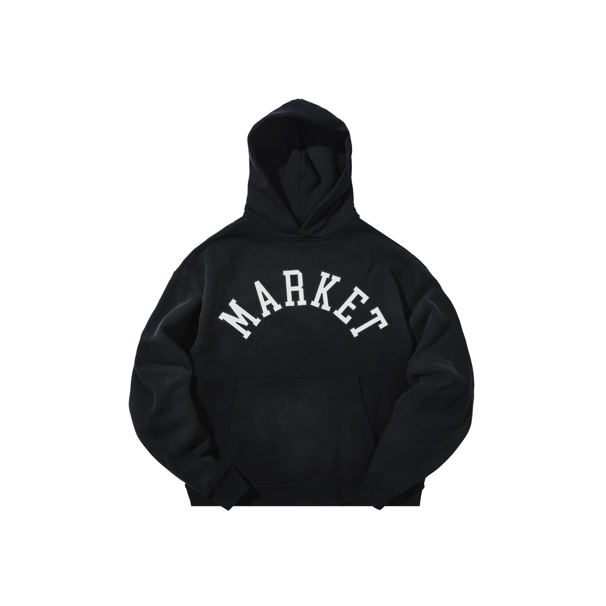 THROWBACK ARC HOODIE - WASHED BLACK