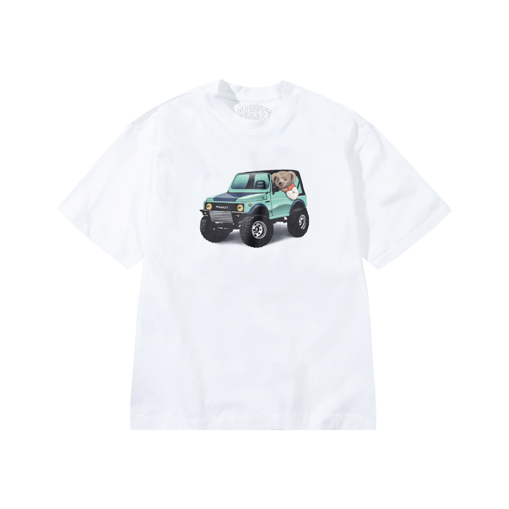 4X4 BEAR T-SHIRT - WHITE